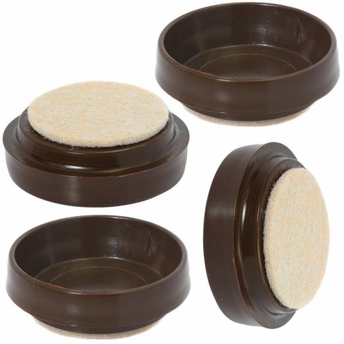 Padded castor cups felt - 4, x