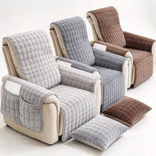 Plush non slip recliner - slip,