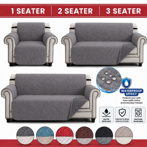 Reversible sofa slip - slip, covers