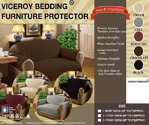 Quilted sofa chair protector - quilted,