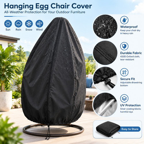 Hanging egg chair cover 420d - chair,