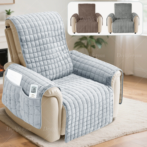 Non slip plush recliner - non,