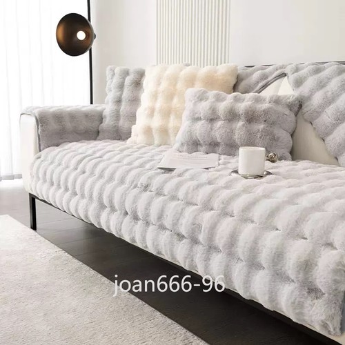 Thick plush sofa cover - plush,